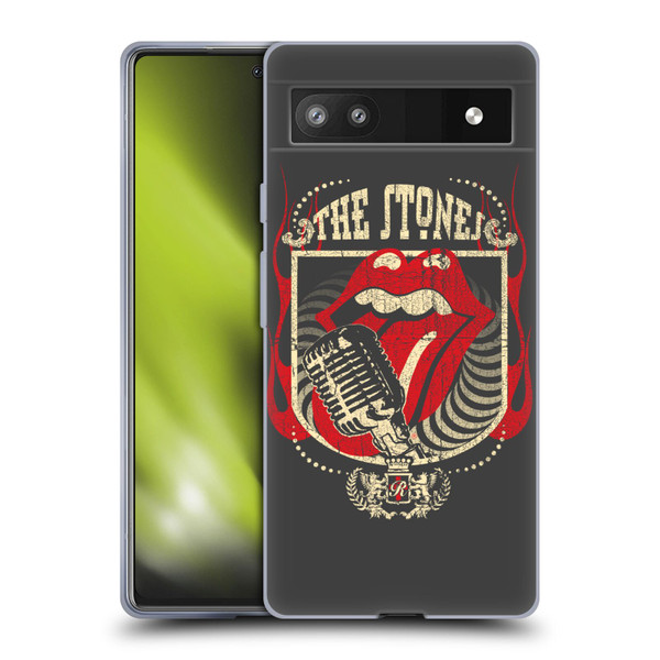 The Rolling Stones Key Art Jumbo Tongue Soft Gel Case for Google Pixel 6a