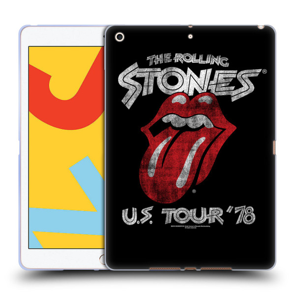 The Rolling Stones Key Art US Tour 78 Soft Gel Case for Apple iPad 10.2 2019/2020/2021