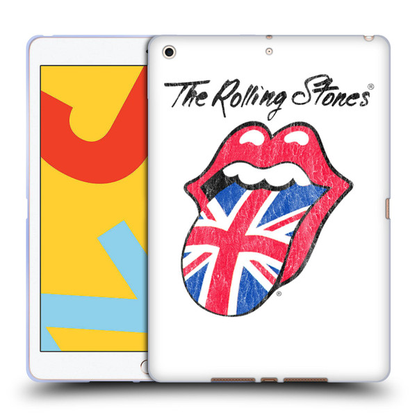 The Rolling Stones Key Art UK Tongue Soft Gel Case for Apple iPad 10.2 2019/2020/2021