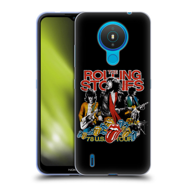 The Rolling Stones Key Art 78 US Tour Vintage Soft Gel Case for Nokia 1.4