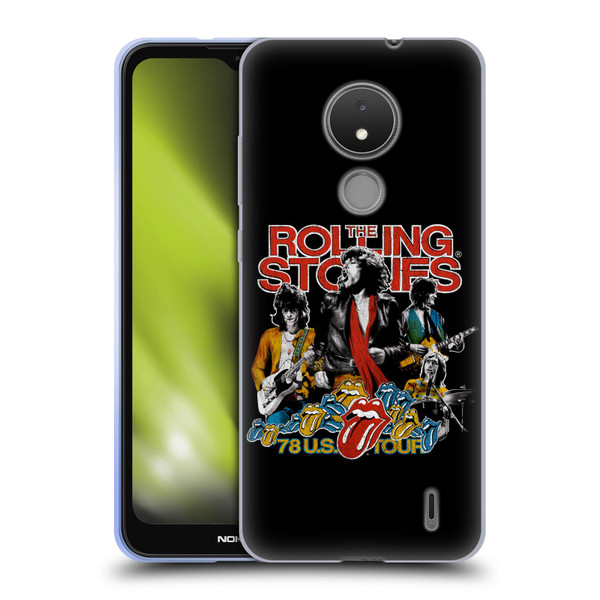 The Rolling Stones Key Art 78 US Tour Vintage Soft Gel Case for Nokia C21