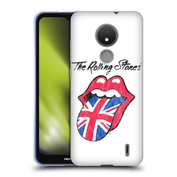 The Rolling Stones Key Art UK Tongue Soft Gel Case for Nokia C21