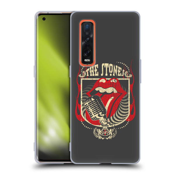 The Rolling Stones Key Art Jumbo Tongue Soft Gel Case for OPPO Find X2 Pro 5G