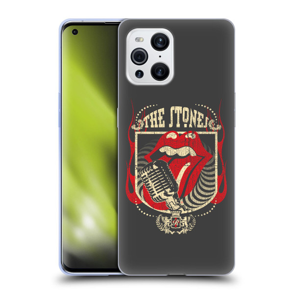 The Rolling Stones Key Art Jumbo Tongue Soft Gel Case for OPPO Find X3 / Pro