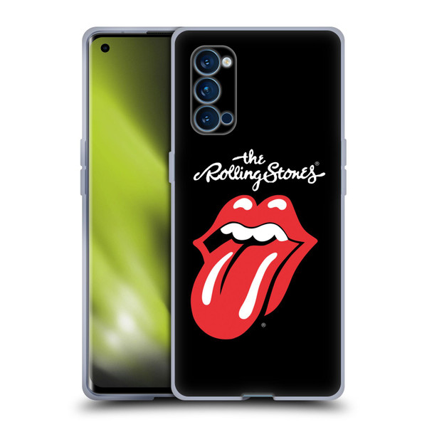The Rolling Stones Key Art Tongue Classic Soft Gel Case for OPPO Reno 4 Pro 5G