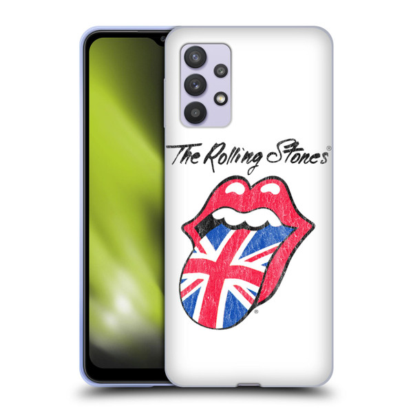 The Rolling Stones Key Art UK Tongue Soft Gel Case for Samsung Galaxy A32 5G / M32 5G (2021)