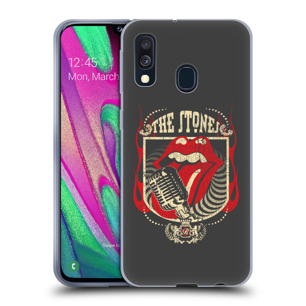 The Rolling Stones Key Art Jumbo Tongue Soft Gel Case for Samsung Galaxy A40 (2019)