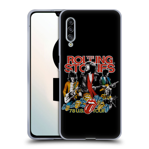 The Rolling Stones Key Art 78 US Tour Vintage Soft Gel Case for Samsung Galaxy A90 5G (2019)