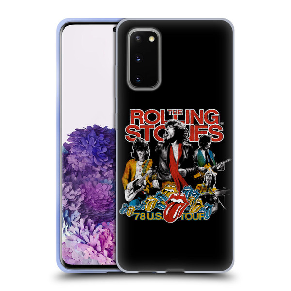The Rolling Stones Key Art 78 US Tour Vintage Soft Gel Case for Samsung Galaxy S20 / S20 5G