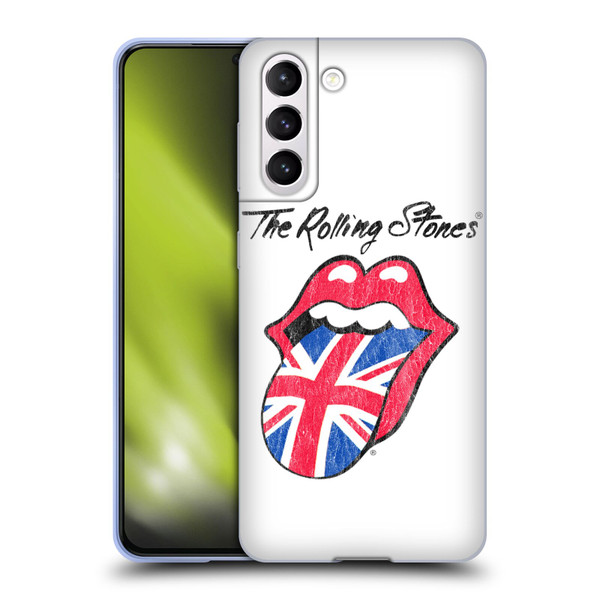 The Rolling Stones Key Art UK Tongue Soft Gel Case for Samsung Galaxy S21 5G