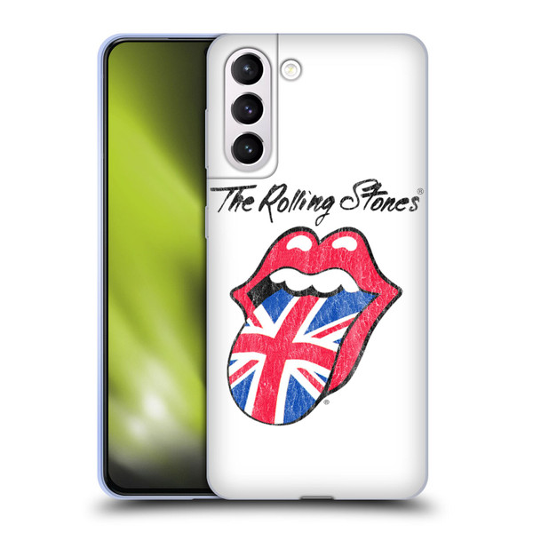 The Rolling Stones Key Art UK Tongue Soft Gel Case for Samsung Galaxy S21+ 5G