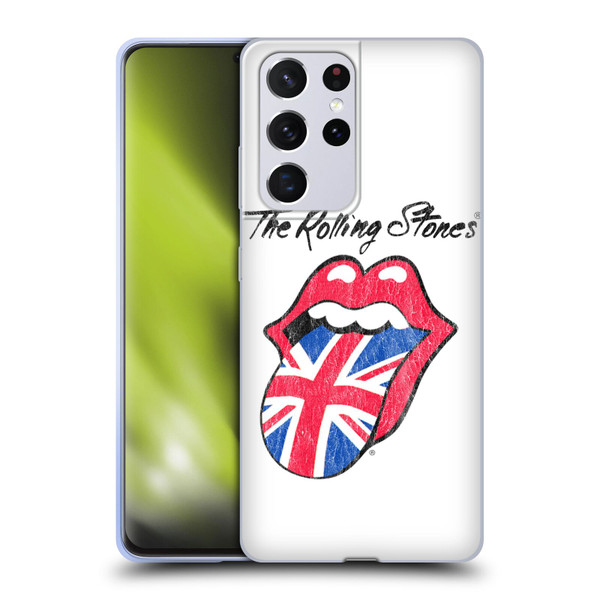 The Rolling Stones Key Art UK Tongue Soft Gel Case for Samsung Galaxy S21 Ultra 5G