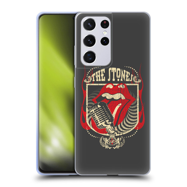 The Rolling Stones Key Art Jumbo Tongue Soft Gel Case for Samsung Galaxy S21 Ultra 5G