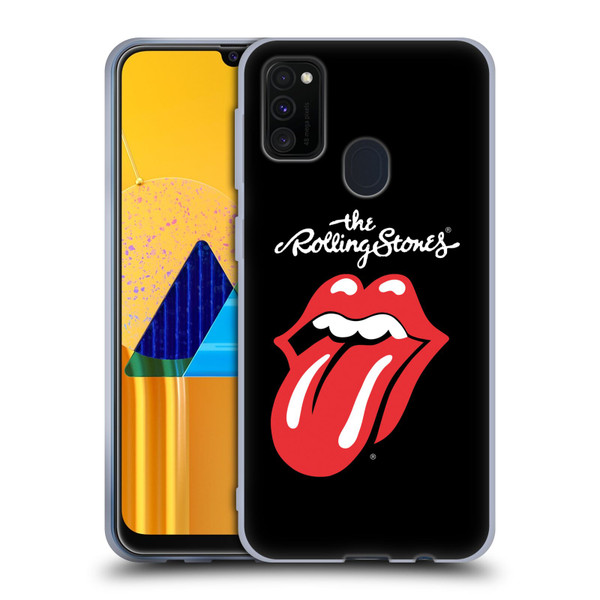 The Rolling Stones Key Art Tongue Classic Soft Gel Case for Samsung Galaxy M30s (2019)/M21 (2020)