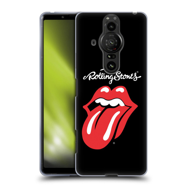 The Rolling Stones Key Art Tongue Classic Soft Gel Case for Sony Xperia Pro-I