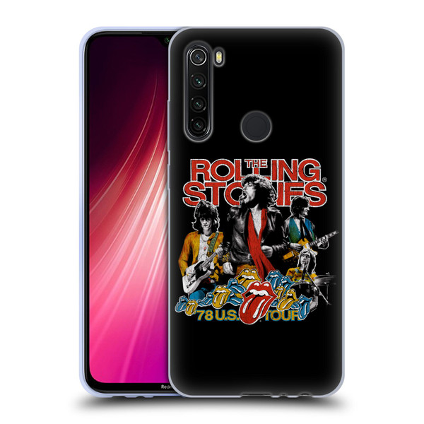 The Rolling Stones Key Art 78 US Tour Vintage Soft Gel Case for Xiaomi Redmi Note 8T