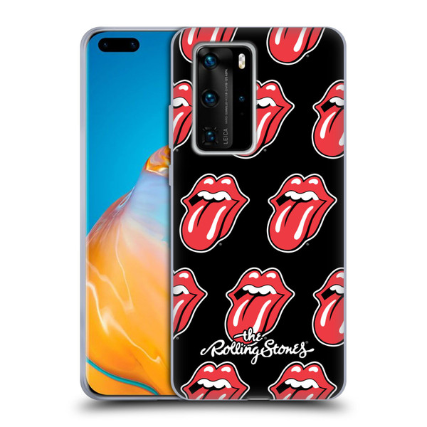 The Rolling Stones Licks Collection Tongue Classic Pattern Soft Gel Case for Huawei P40 Pro / P40 Pro Plus 5G