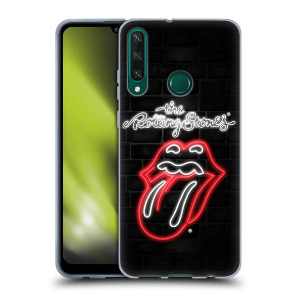 The Rolling Stones Licks Collection Neon Soft Gel Case for Huawei Y6p