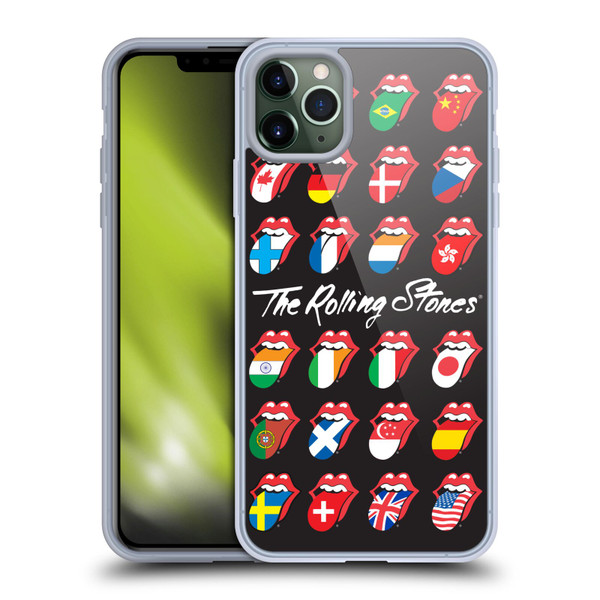 The Rolling Stones Licks Collection Flag Poster Soft Gel Case for Apple iPhone 11 Pro Max