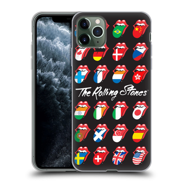 The Rolling Stones Licks Collection Flag Poster Soft Gel Case for Apple iPhone 11 Pro Max