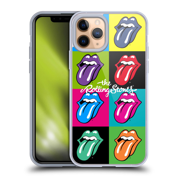 The Rolling Stones Licks Collection Pop Art 1 Soft Gel Case for Apple iPhone 11 Pro