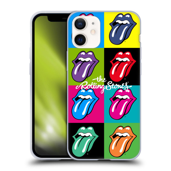 The Rolling Stones Licks Collection Pop Art 1 Soft Gel Case for Apple iPhone 12 Mini