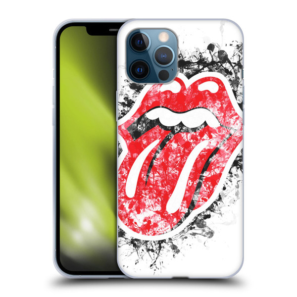 The Rolling Stones Licks Collection Distressed Look Tongue Soft Gel Case for Apple iPhone 12 Pro Max