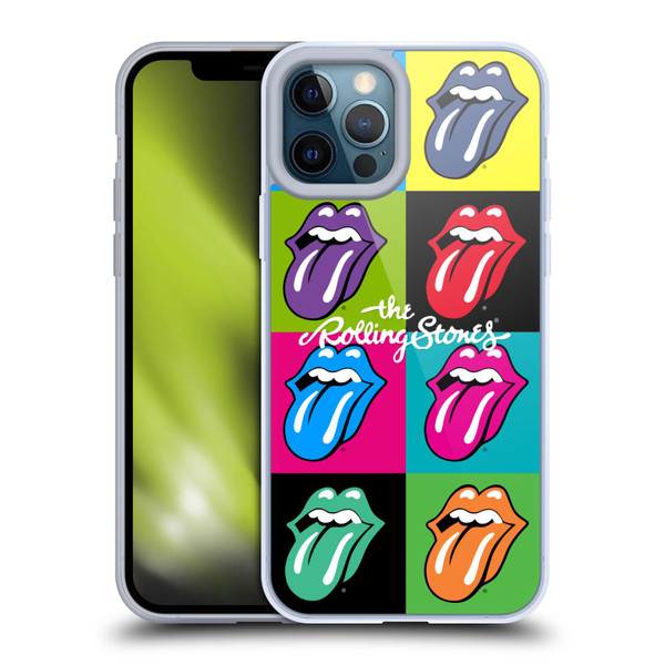 The Rolling Stones Licks Collection Pop Art 1 Soft Gel Case for Apple iPhone 12 Pro Max