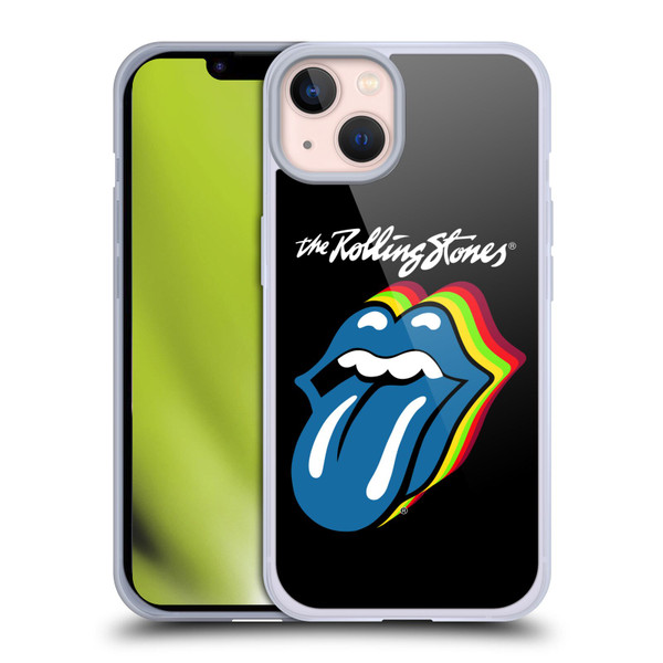 The Rolling Stones Licks Collection Pop Art 2 Soft Gel Case for Apple iPhone 13