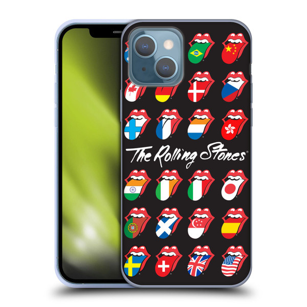 The Rolling Stones Licks Collection Flag Poster Soft Gel Case for Apple iPhone 13