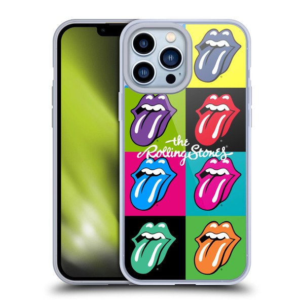The Rolling Stones Licks Collection Pop Art 1 Soft Gel Case for Apple iPhone 13 Pro Max