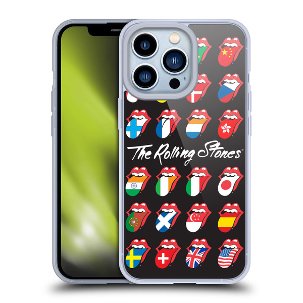 The Rolling Stones Licks Collection Flag Poster Soft Gel Case for Apple iPhone 13 Pro