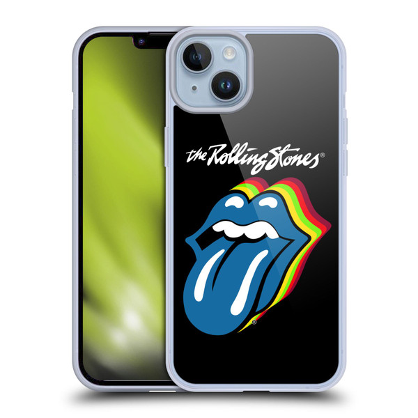 The Rolling Stones Licks Collection Pop Art 2 Soft Gel Case for Apple iPhone 14 Plus