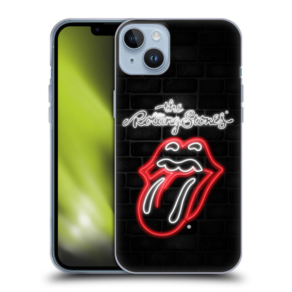The Rolling Stones Licks Collection Neon Soft Gel Case for Apple iPhone 14 Plus