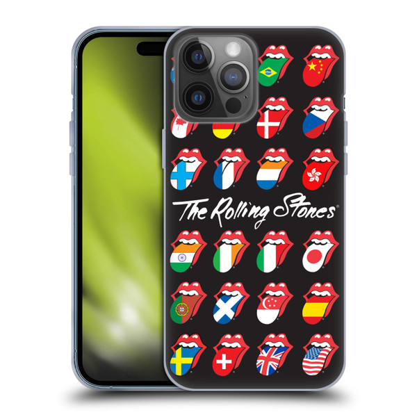 The Rolling Stones Licks Collection Flag Poster Soft Gel Case for Apple iPhone 14 Pro Max