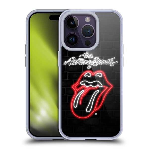 The Rolling Stones Licks Collection Neon Soft Gel Case for Apple iPhone 14 Pro