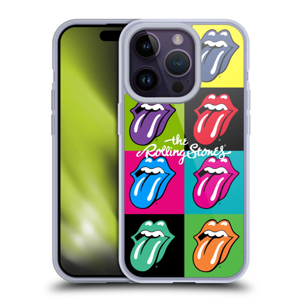 The Rolling Stones Licks Collection Pop Art 1 Soft Gel Case for Apple iPhone 14 Pro