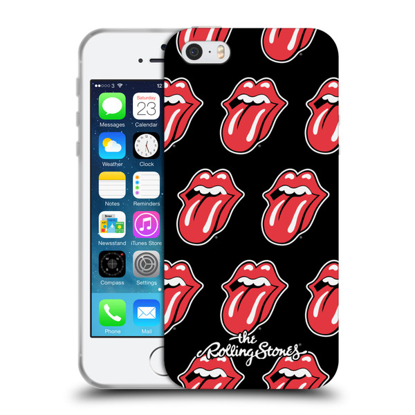 The Rolling Stones Licks Collection Tongue Classic Pattern Soft Gel Case for Apple iPhone 5 / 5s / iPhone SE 2016