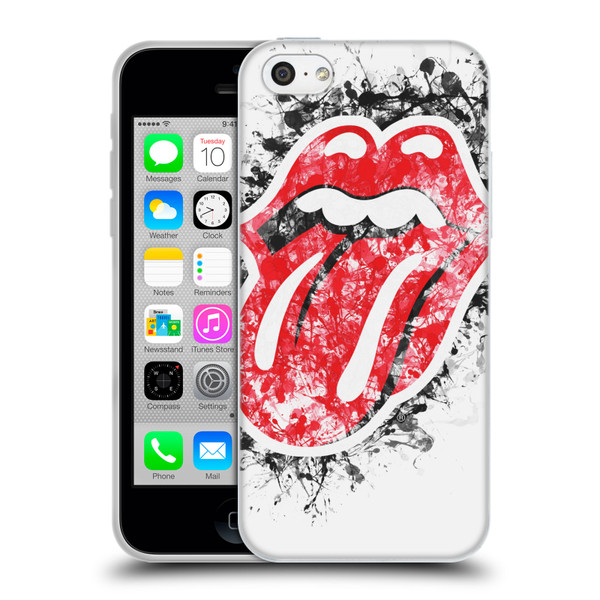The Rolling Stones Licks Collection Distressed Look Tongue Soft Gel Case for Apple iPhone 5c