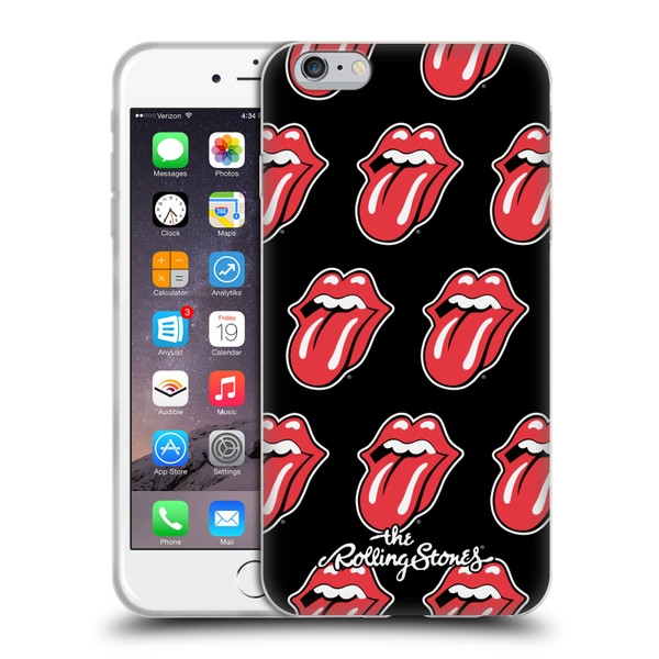 The Rolling Stones Licks Collection Tongue Classic Pattern Soft Gel Case for Apple iPhone 6 Plus / iPhone 6s Plus