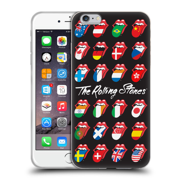 The Rolling Stones Licks Collection Flag Poster Soft Gel Case for Apple iPhone 6 Plus / iPhone 6s Plus