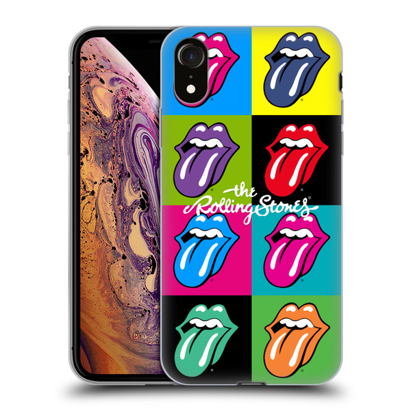 The Rolling Stones Licks Collection Pop Art 1 Soft Gel Case for Apple iPhone XR