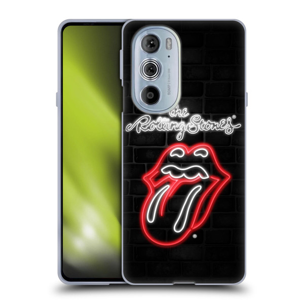The Rolling Stones Licks Collection Neon Soft Gel Case for Motorola Edge X30