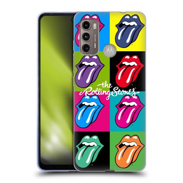 The Rolling Stones Licks Collection Pop Art 1 Soft Gel Case for Motorola Moto G60 / Moto G40 Fusion