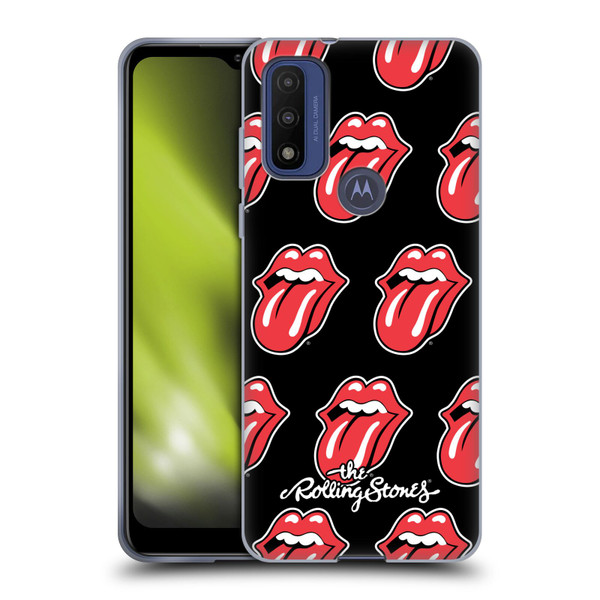 The Rolling Stones Licks Collection Tongue Classic Pattern Soft Gel Case for Motorola G Pure