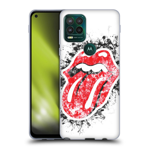The Rolling Stones Licks Collection Distressed Look Tongue Soft Gel Case for Motorola Moto G Stylus 5G 2021