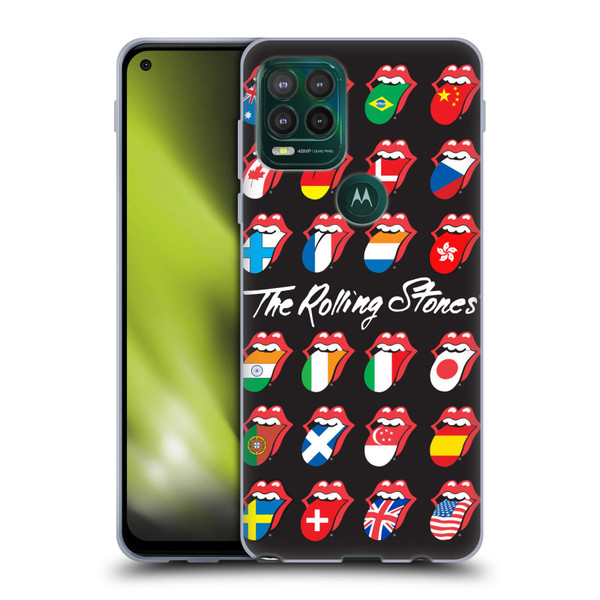 The Rolling Stones Licks Collection Flag Poster Soft Gel Case for Motorola Moto G Stylus 5G 2021