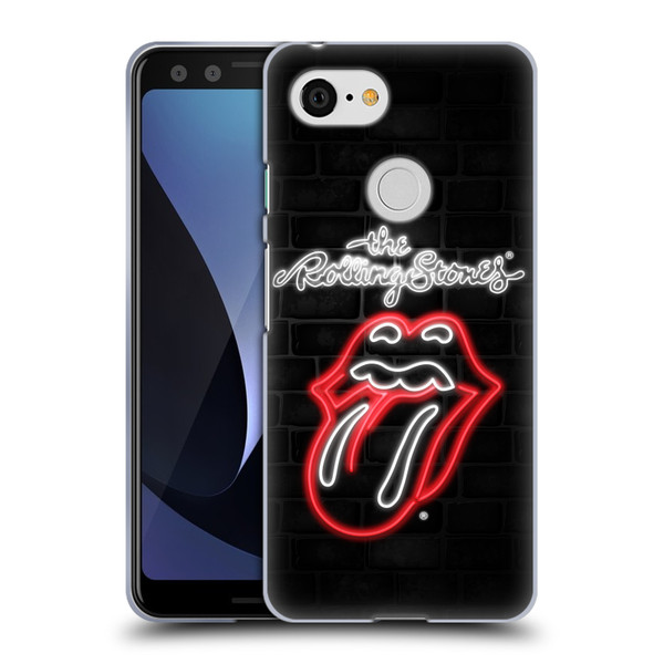 The Rolling Stones Licks Collection Neon Soft Gel Case for Google Pixel 3