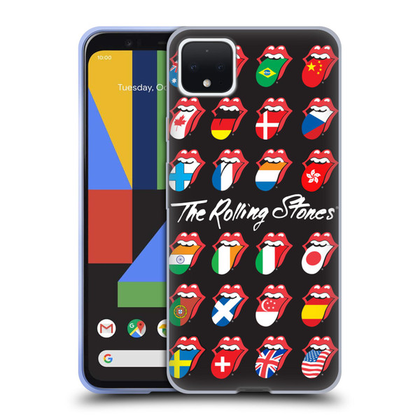 The Rolling Stones Licks Collection Flag Poster Soft Gel Case for Google Pixel 4 XL