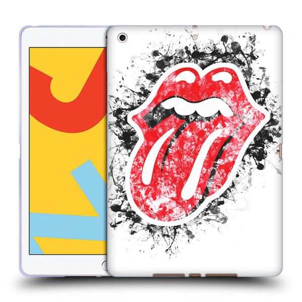 The Rolling Stones Licks Collection Distressed Look Tongue Soft Gel Case for Apple iPad 10.2 2019/2020/2021
